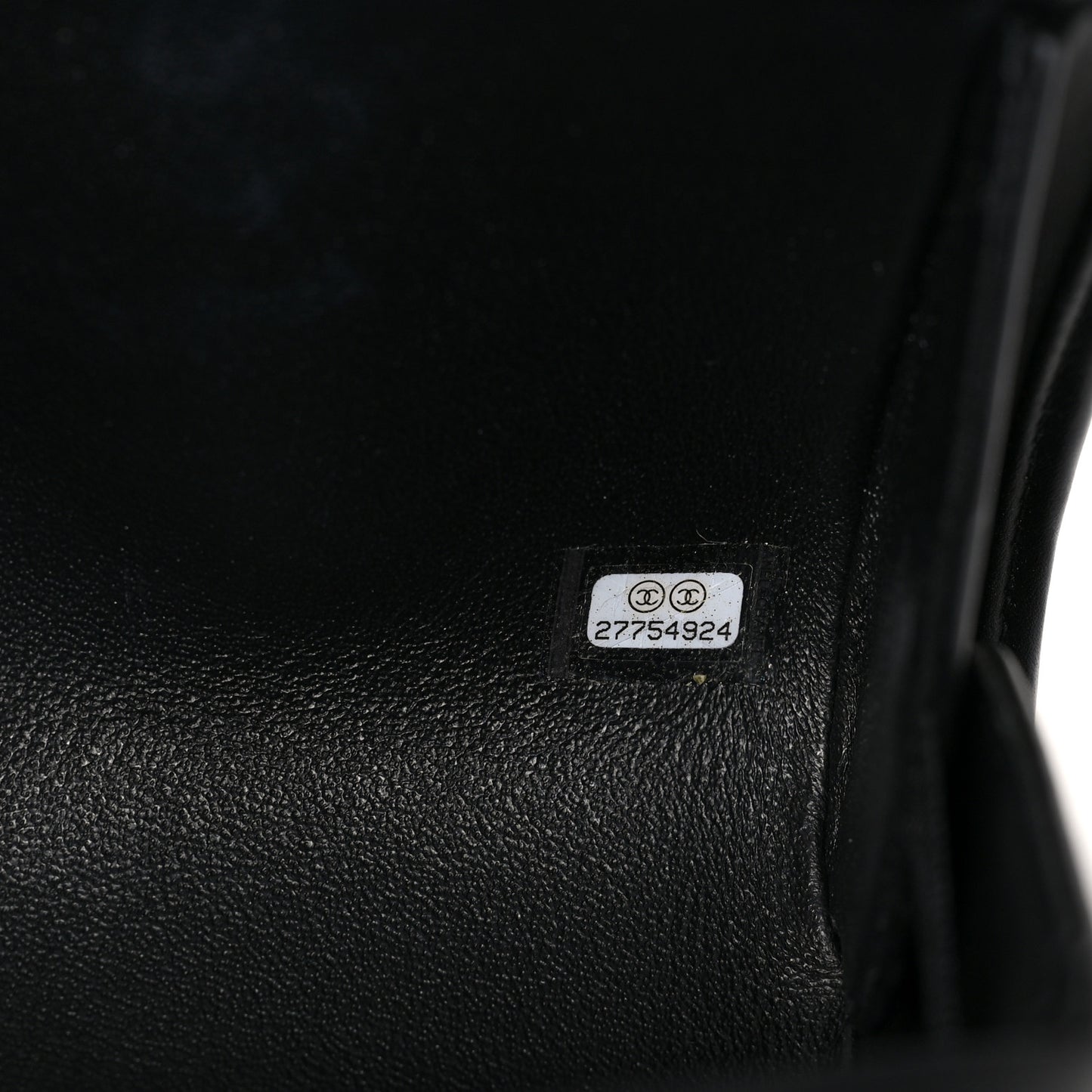Rattan Calfskin CC Chain Wristlet Clutch Black Beige