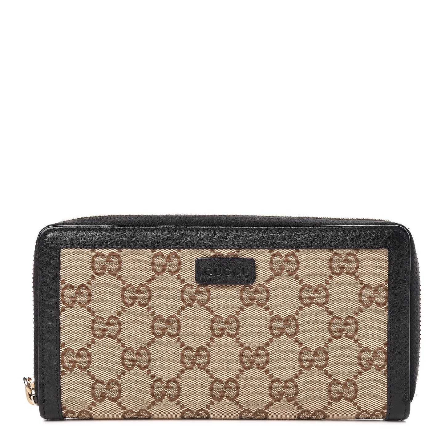 Monogram Zip Around Wallet Beige Ebony Cocoa