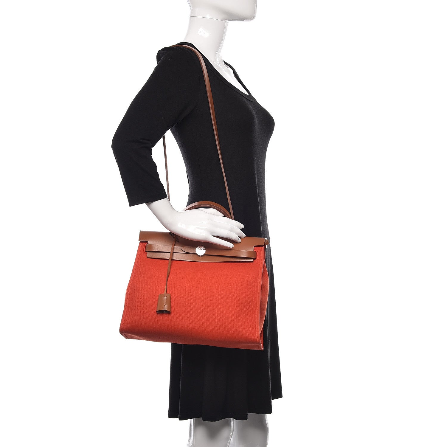 Hermes Vache Hunter Toile Herbag Zip 31 PM Bougainvillea 2 of 12