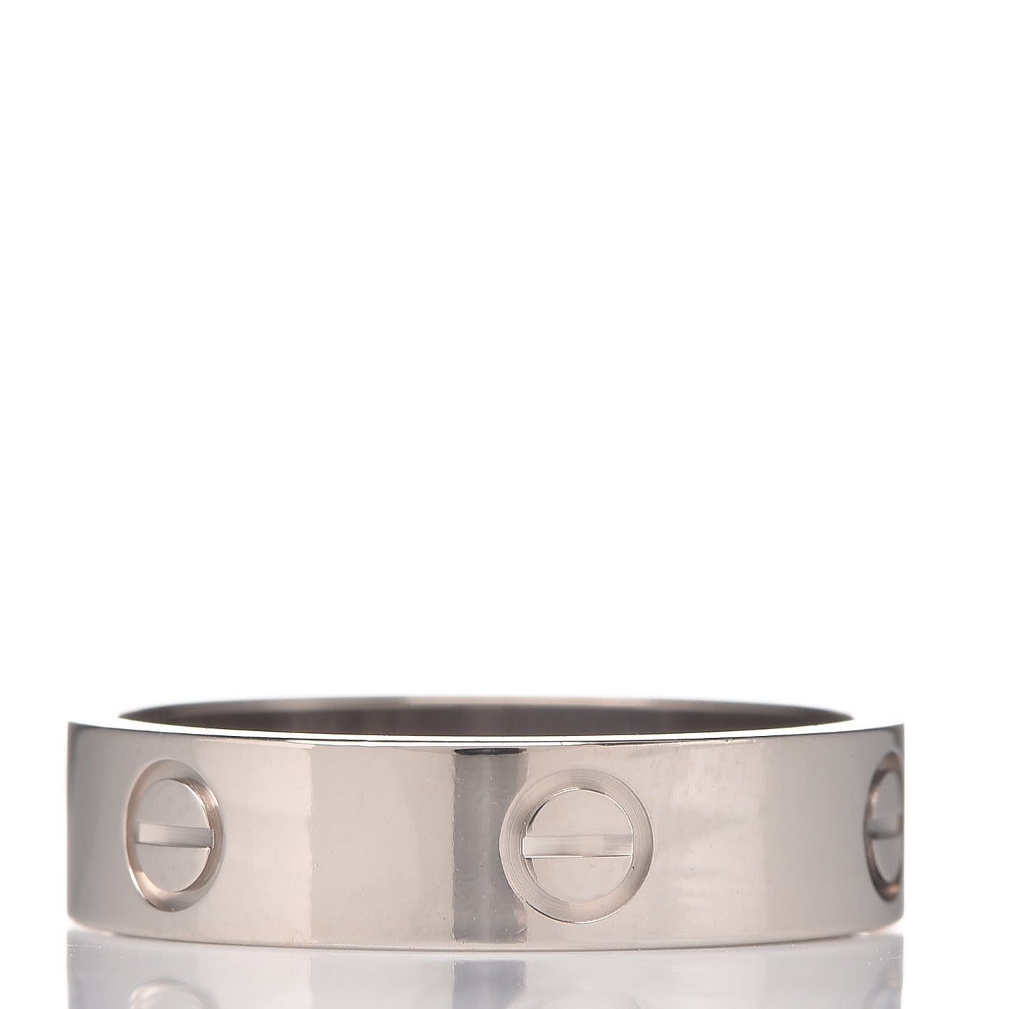 18K White Gold 5.5mm LOVE Ring 62 10