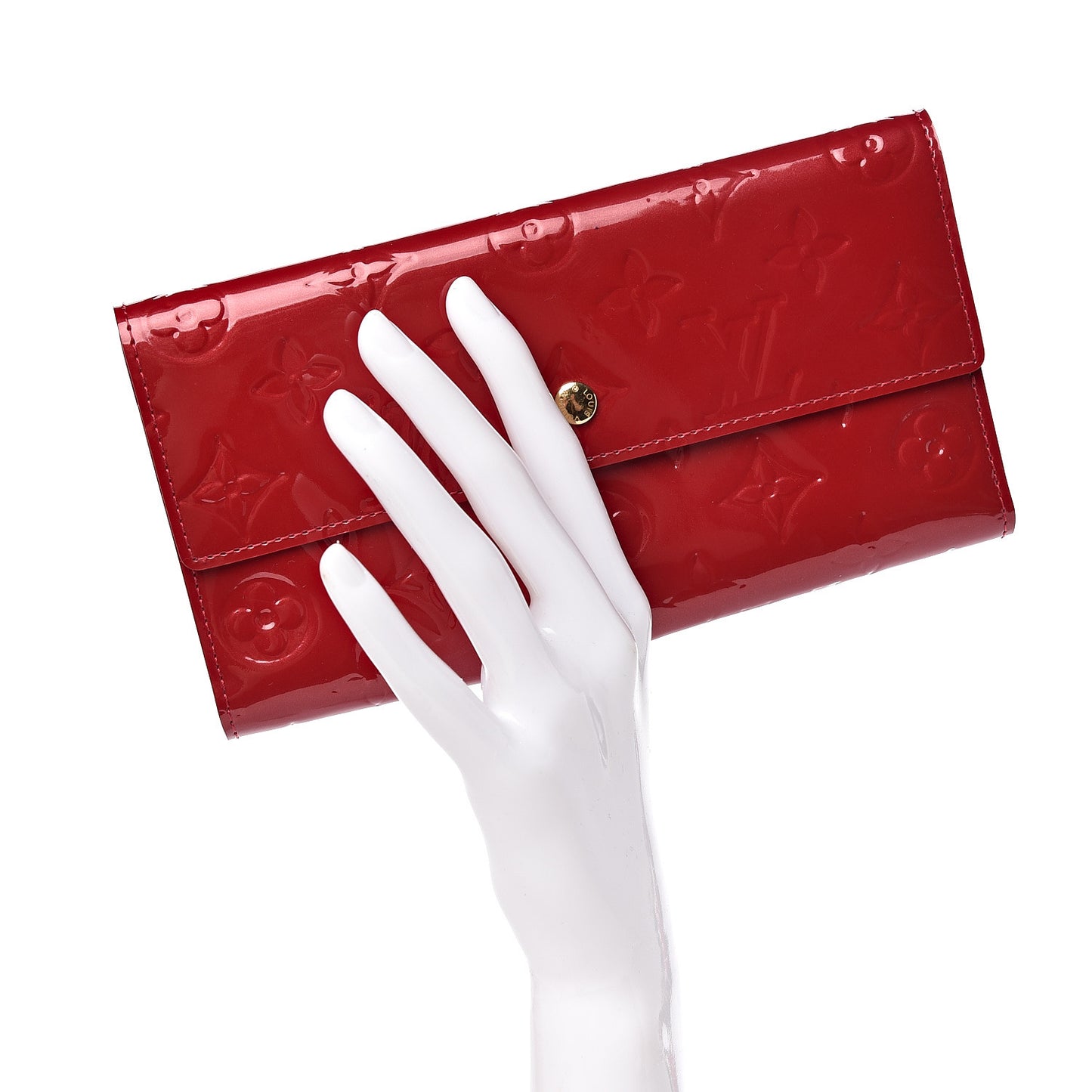Vernis Porte Tresor International Wallet Pomme D'Amour