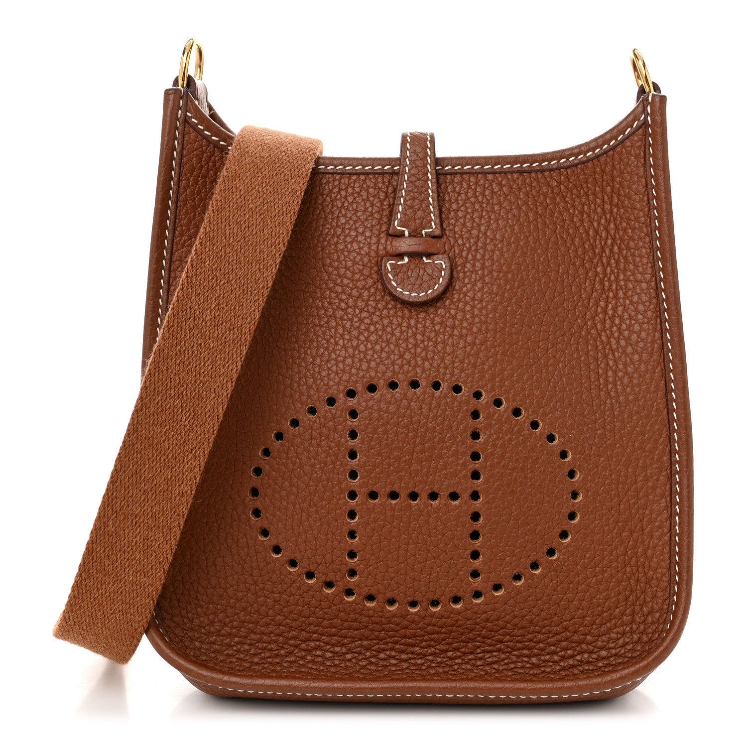 Hermes Taurillon Clemence Evelyne TPM Gold 1 of 10