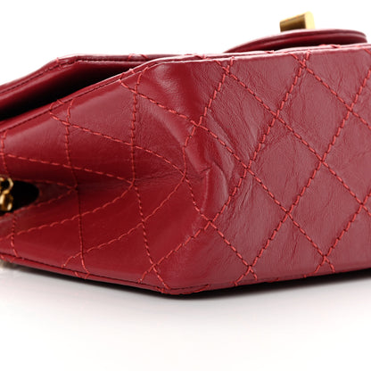 Chanel Aged Calfskin Quilted 2.55 Reissue Mini Flap Red 9 of 10