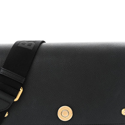 Burberry Grainy Calfskin Vintage Check Note Crossbody Bag Black 7 of 15