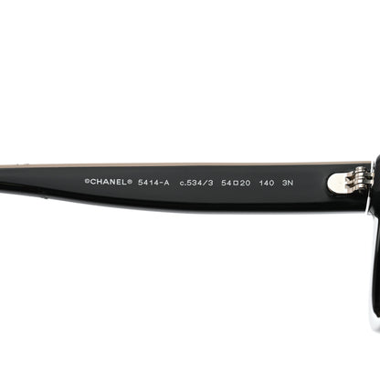 Chanel Acetate CC Butterfly Sunglasses 5414-A Black 7 of 8