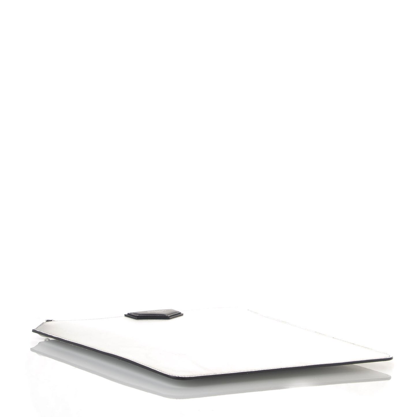 Textured Calfskin Medium Antigona Pouch Silver