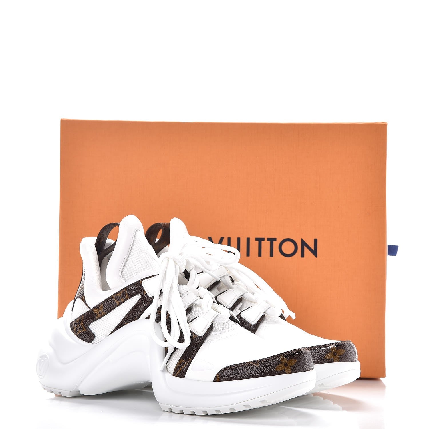 Louis Vuitton Patent Monogram LV Archlight Sneakers 36.5 White 9 of 9