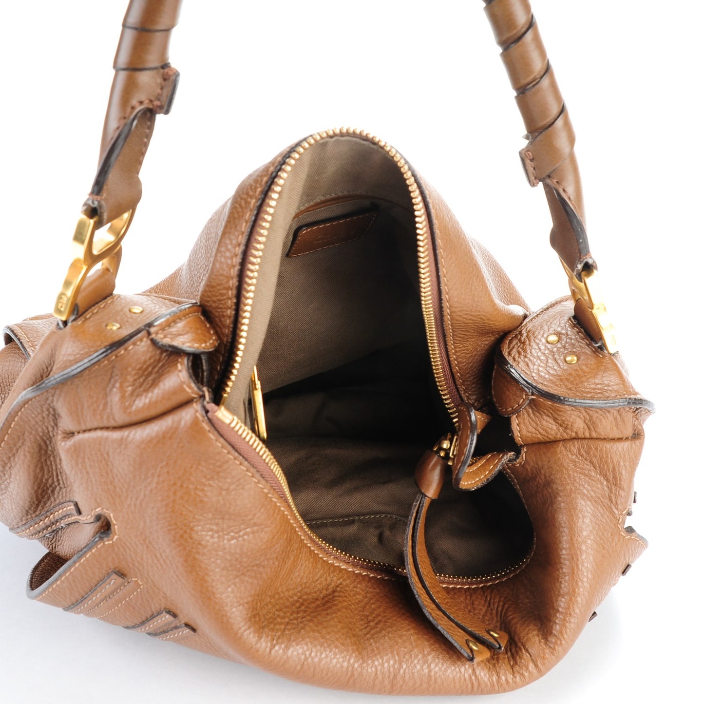 Calfskin Large Marcie Hobo Bark
