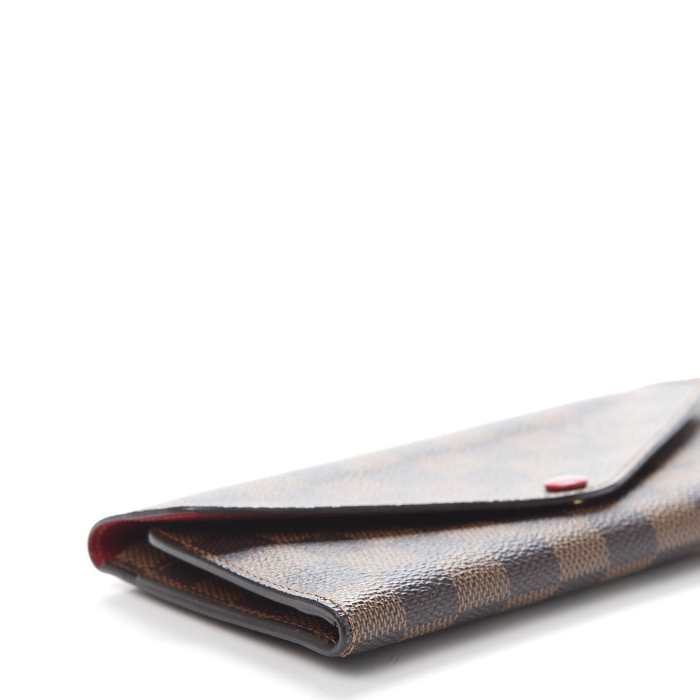 Damier Ebene Josephine Wallet Red