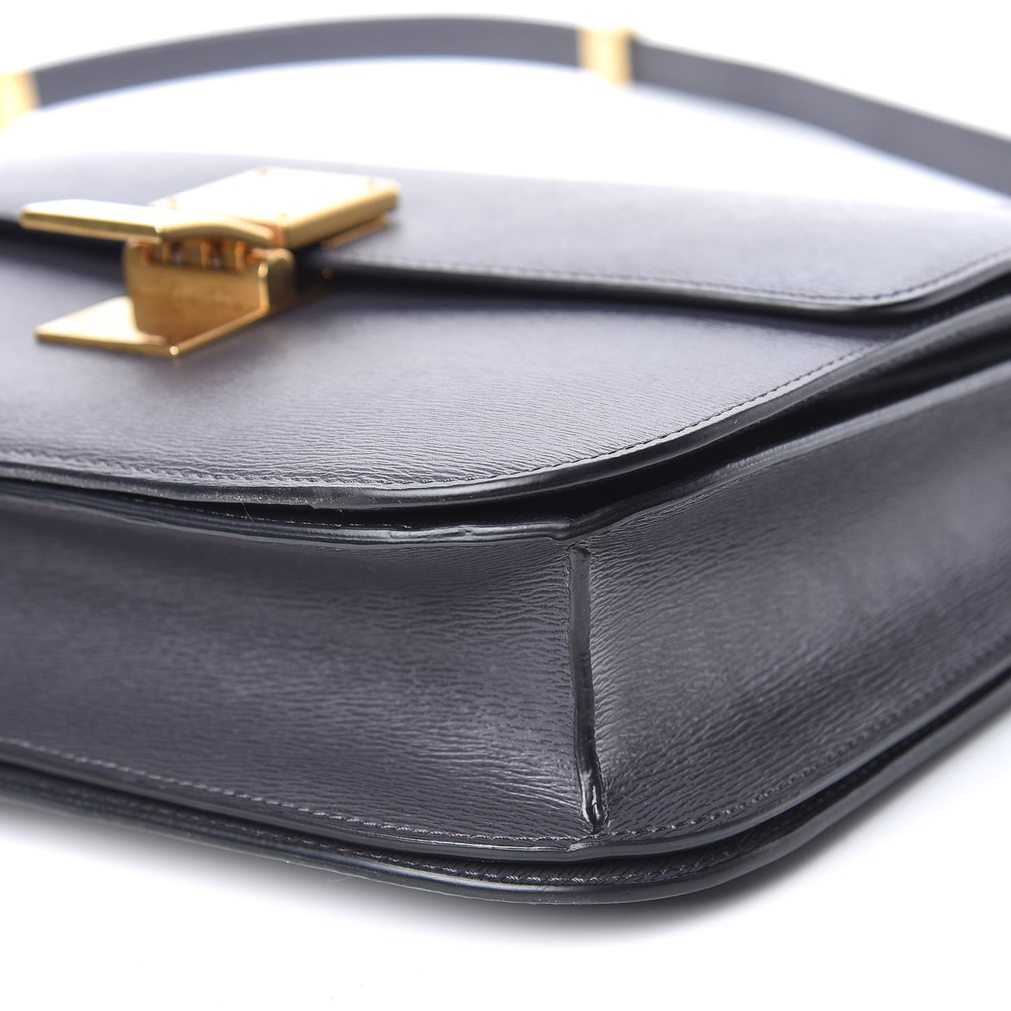 Liege Calfskin Medium Classic Box Flap Bag Grey