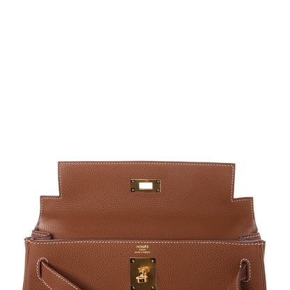 Hermes Togo Kelly Retourne 28 Gold 7 of 38