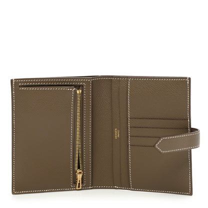Hermes Epsom Bearn Compact Wallet Etoupe 5 of 8
