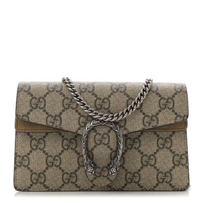 Gucci GG Supreme Monogram Super Mini Dionysus Shoulder Bag Taupe 1 of 16