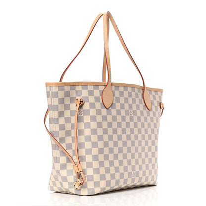 Louis Vuitton Damier Azur Neo Neverfull MM Rose Ballerine 3 of 5