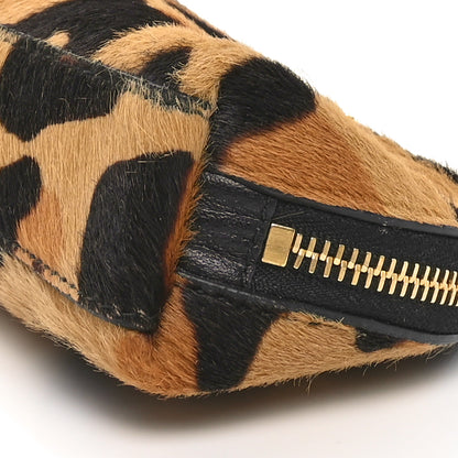 Prada Calf Hair Leopard Print Coin Purse Miele 9 of 9