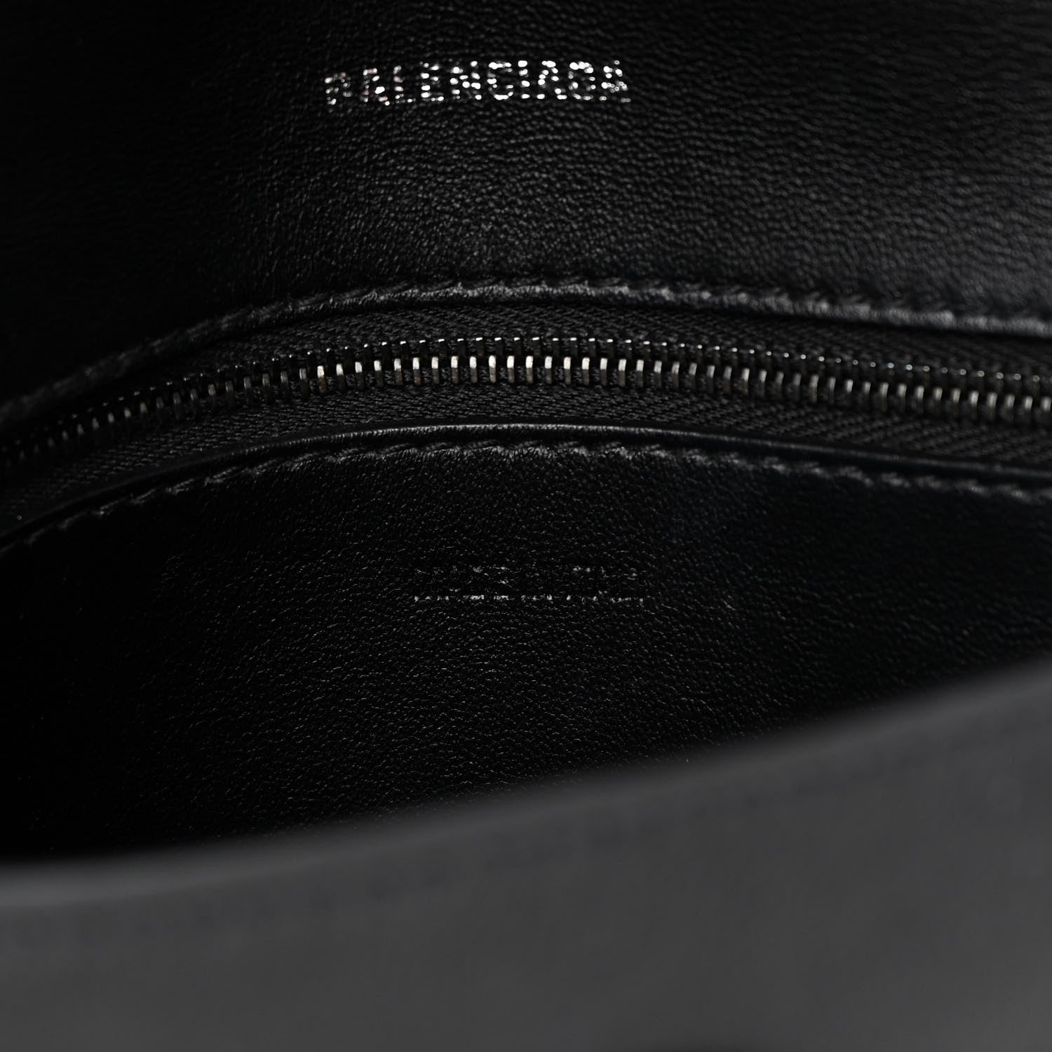 Balenciaga Semi Shiny Smooth Calfskin Monochrome Small Downtown Shoulder Bag Black 7 of 13