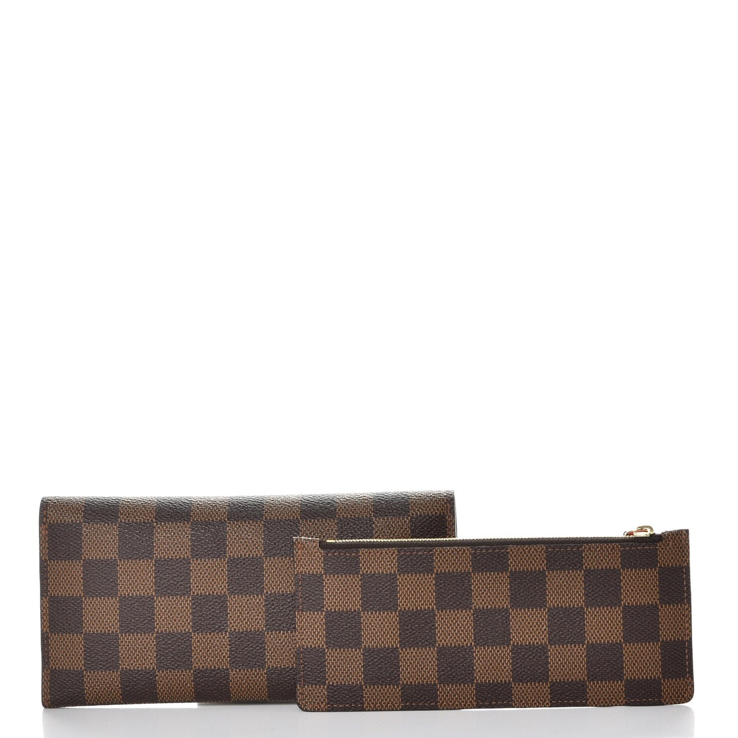 Damier Ebene Josephine Wallet Red