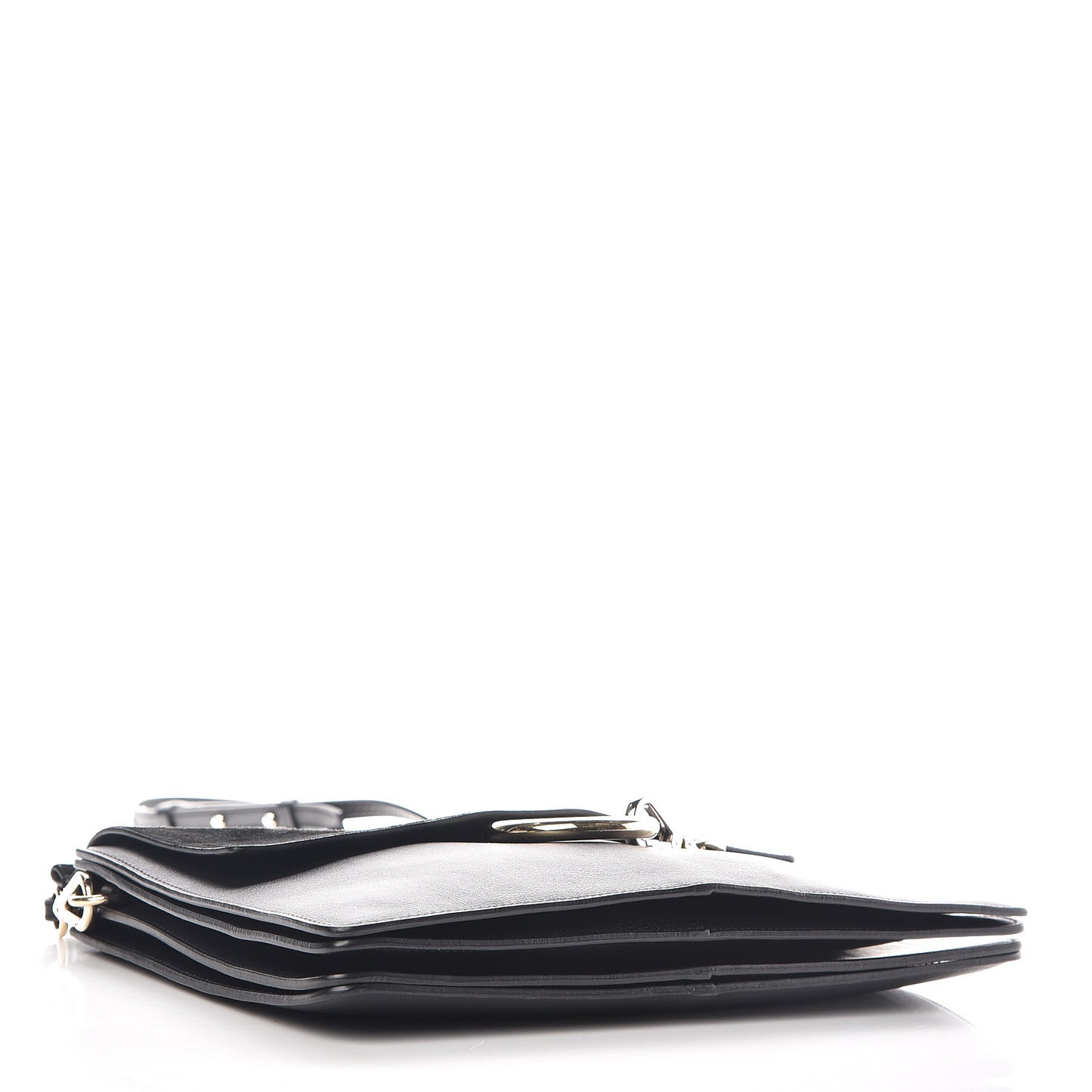 Suede Calfskin Medium Faye Shoulder Bag Black