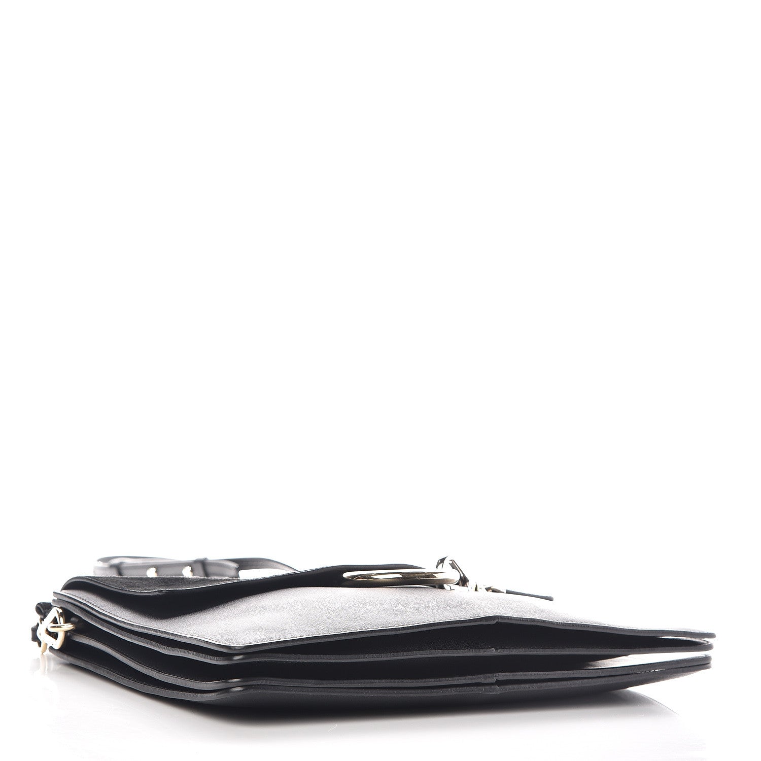 Chloe Suede Calfskin Medium Faye Shoulder Bag Black 4 of 13