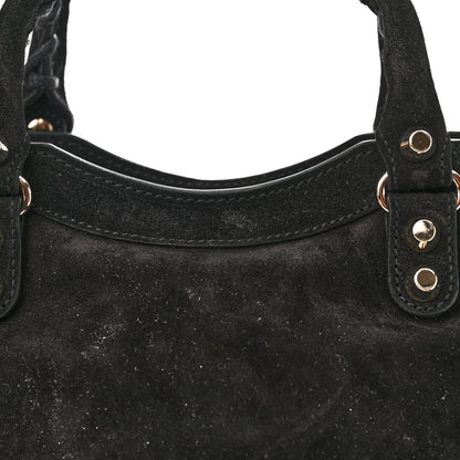 Balenciaga Baby Daim Suede Marble Hardware Mini City Black 11 of 11