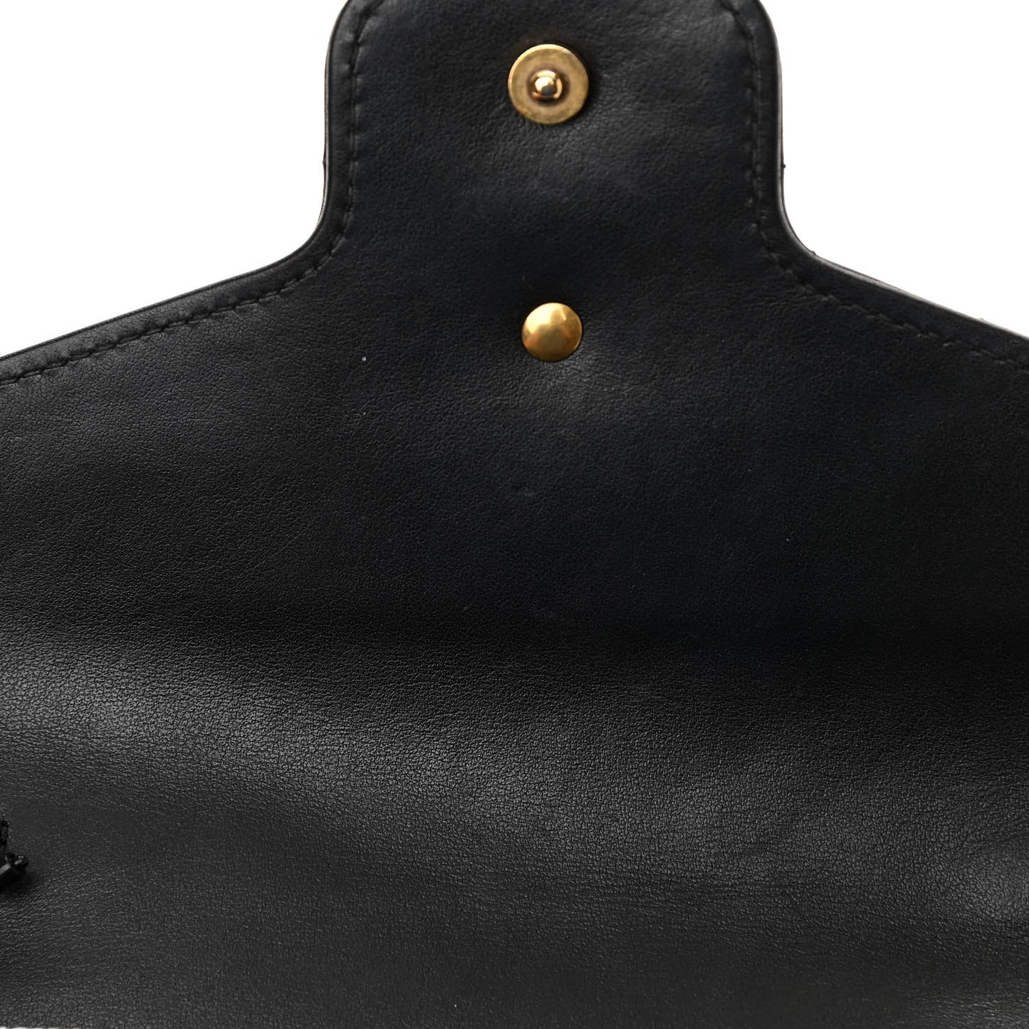 Calfskin Matelasse GG Marmont Chain Wallet Black