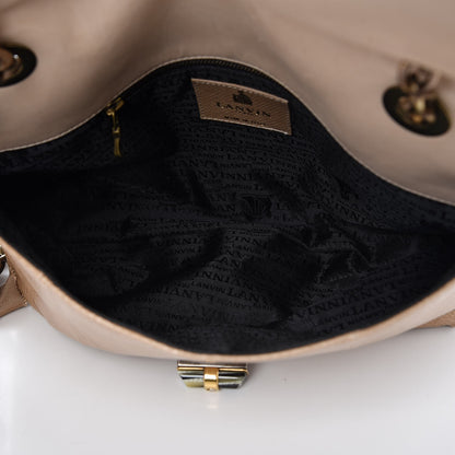 Lanvin Lizard Medium Happy Shoulder Bag Beige 5 of 7