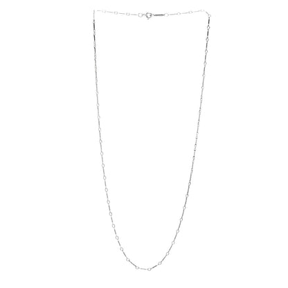 Tiffany Sterling Silver Ziegfeld Bar Chain Necklace 3 of 4