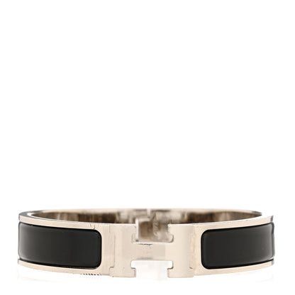 Hermes Enamel Narrow Clic Clac H Bracelet GM Black 1 of 4