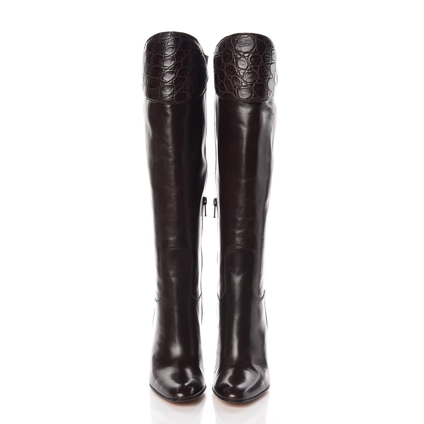 Alligator Malaga Kid Tall Boots 37 Marrone