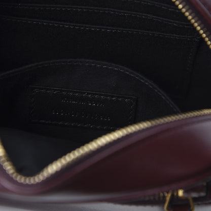 Saint Laurent Calfskin Canvas Monogram Lou Belt Bag Natural Dark Legion Red 9 of 10