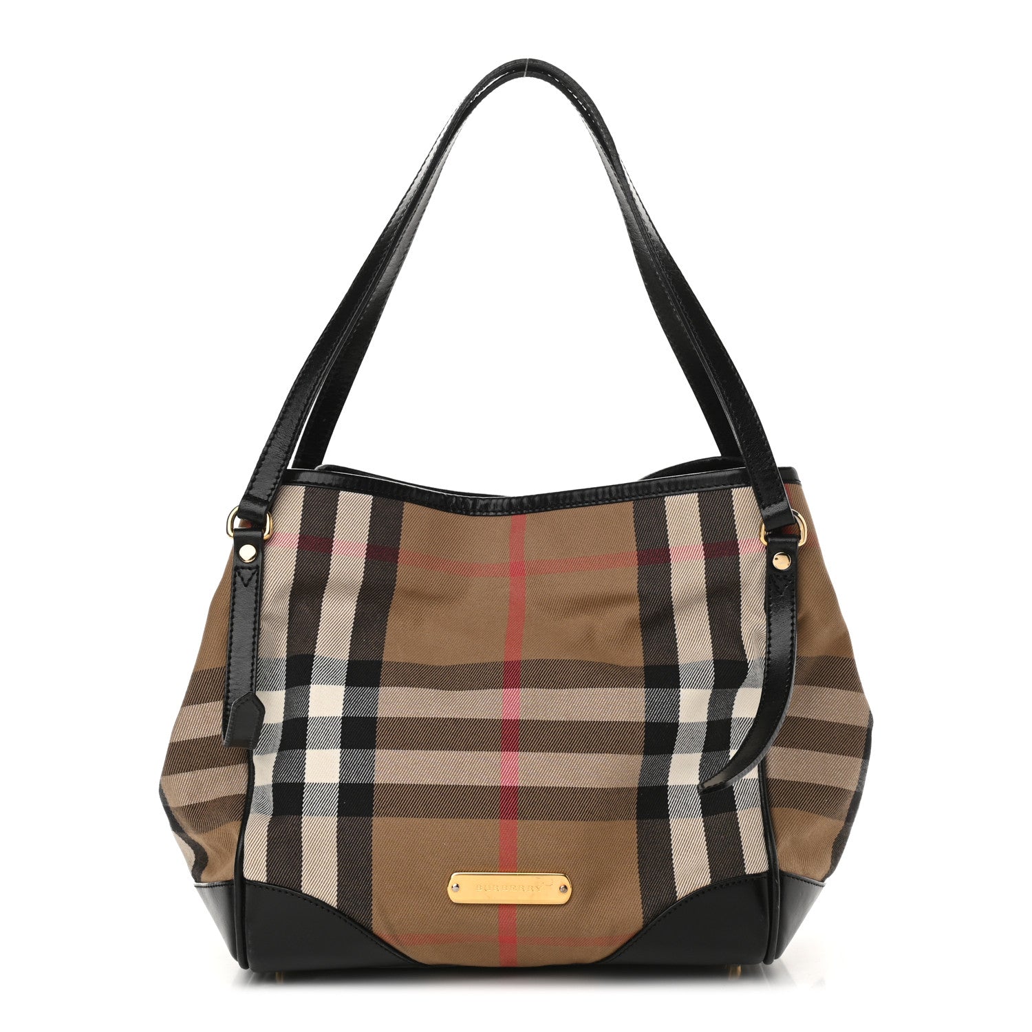 Burberry House Check Small Canterbury Tote Black 1 of 18