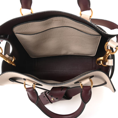 Burberry Soft Grain Calfskin Medium Belt Bag Ivory Mahogany Red 5 of 9