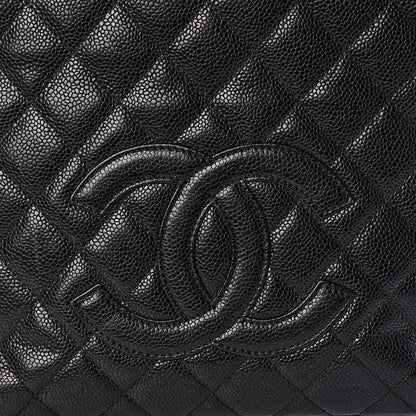 Chanel Caviar Quilted Petit Shopping Tote PST Black 8 of 10