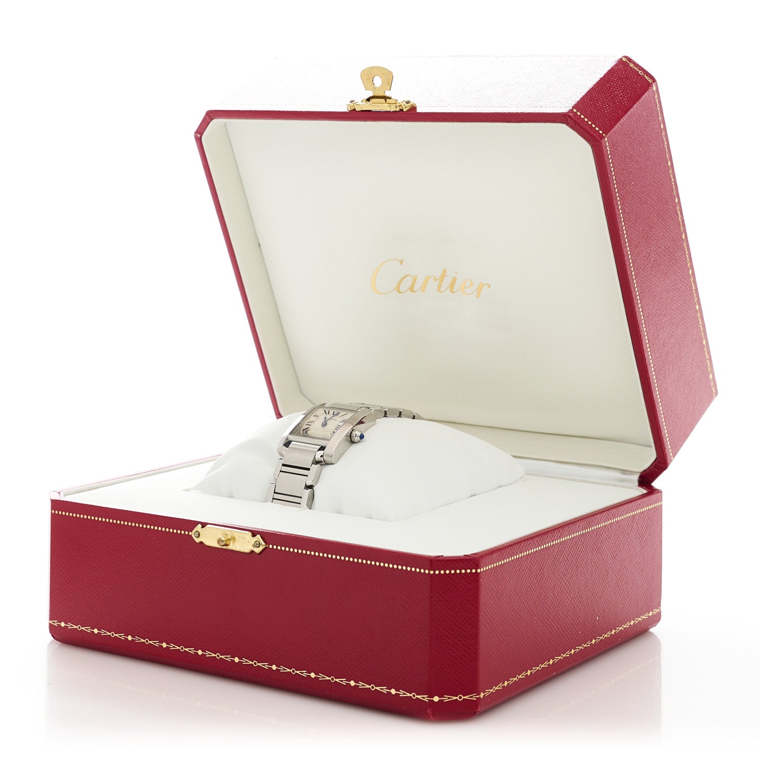 Cartier Stainless Steel 20mm Tank Francaise Quartz Watch 5 of 5