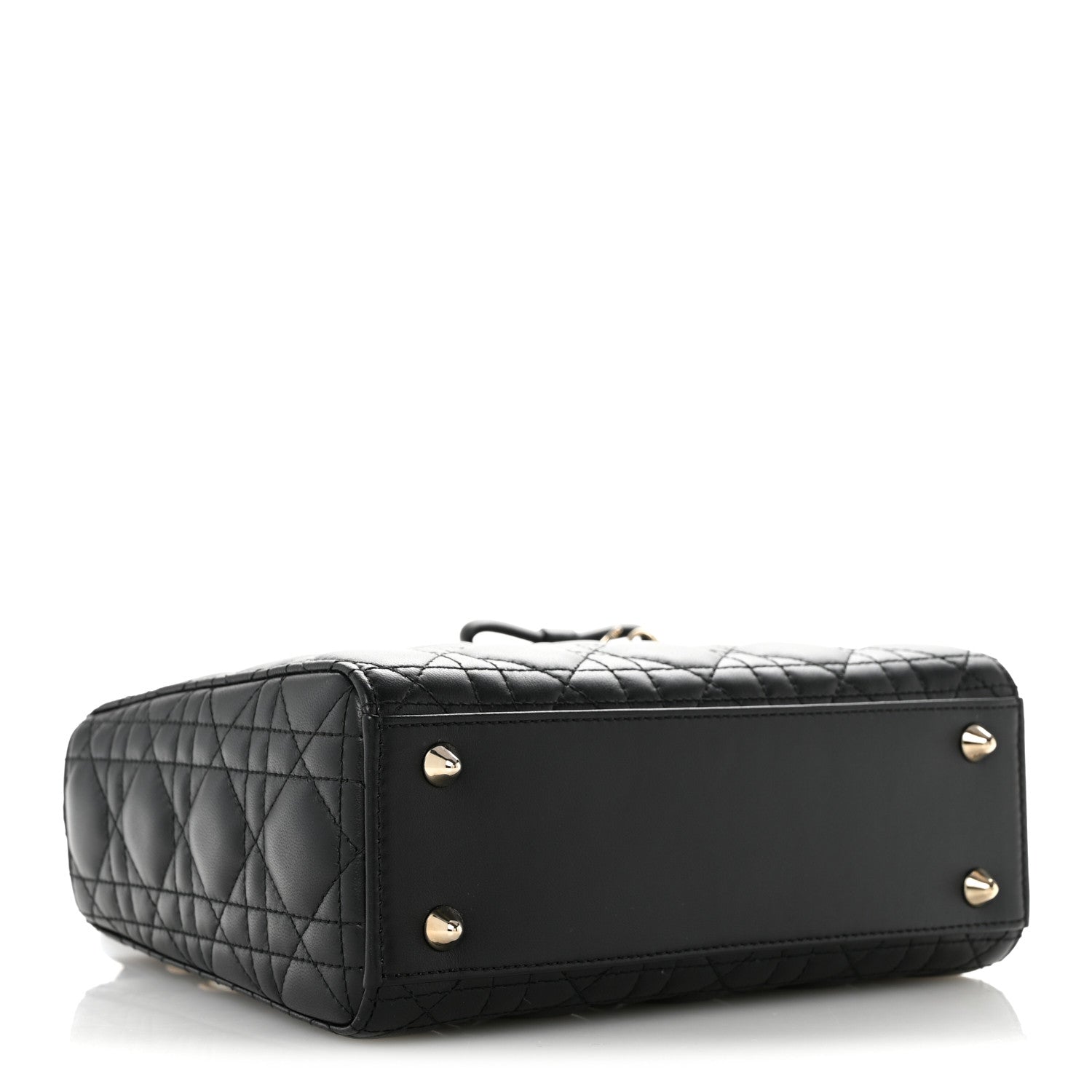Christian Dior Lambskin Cannage Small Lady Dior Black 4 of 15