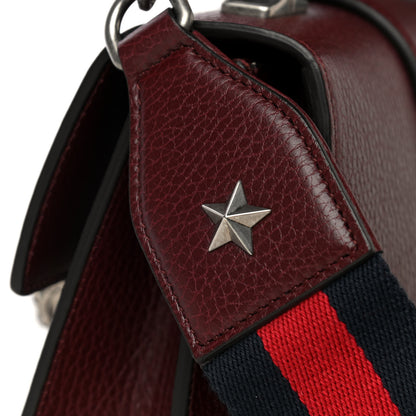 Gucci Dollar Calfskin Crystal Web Mini Dionysus Bamboo Top Handle Bag Vintage Bordeaux Black Diamond 6 of 6