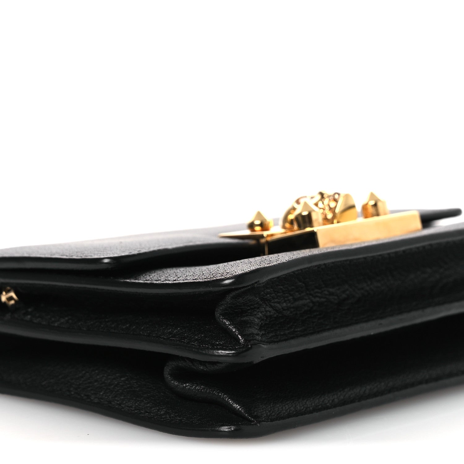 Alexander McQueen Calfskin Skull Mini Clutch Black 15 of 18