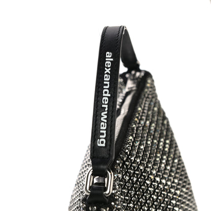 Alexander Wang Mesh Crystal Zip Top Bag Black 7 of 11