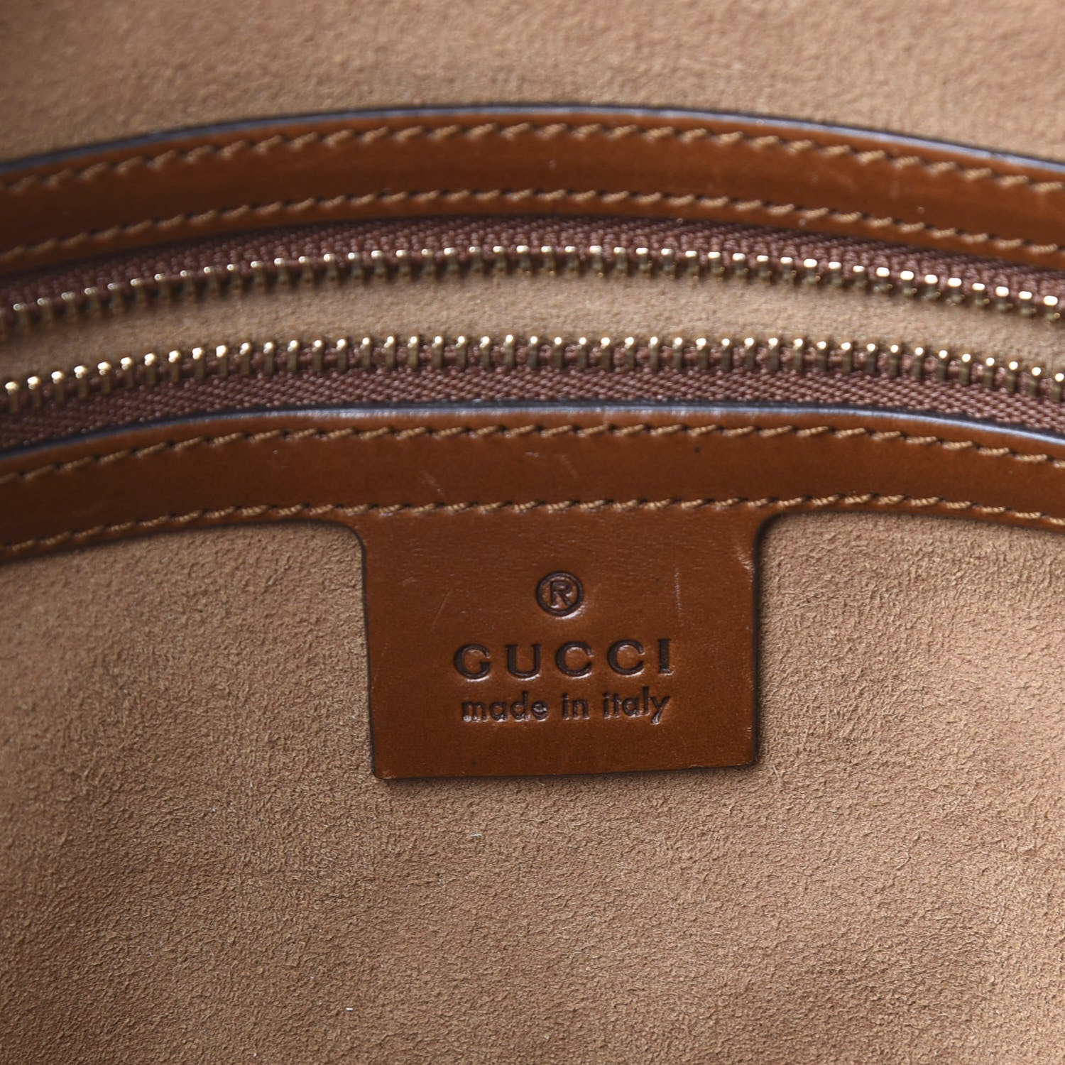 Gucci GG Supreme Monogram Medium Boston Beige Cuir 7 of 10