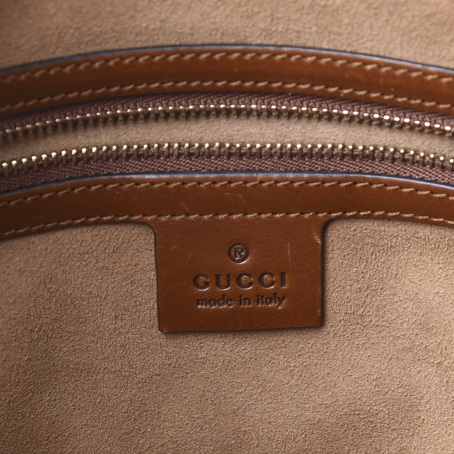 GG Supreme Monogram Medium Boston Beige Cuir