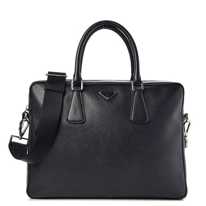 Prada Saffiano Travel Briefcase Baltico 1 of 11