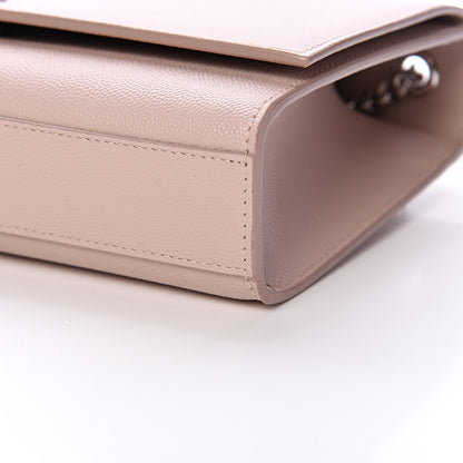 Saint Laurent Grain De Poudre Medium Classic Monogram Kate Satchel Marble Pink 9 of 9