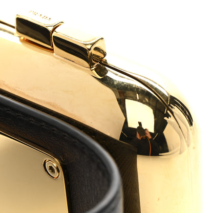 Prada Saffiano Metal Wrist Case M Gold 8 of 10