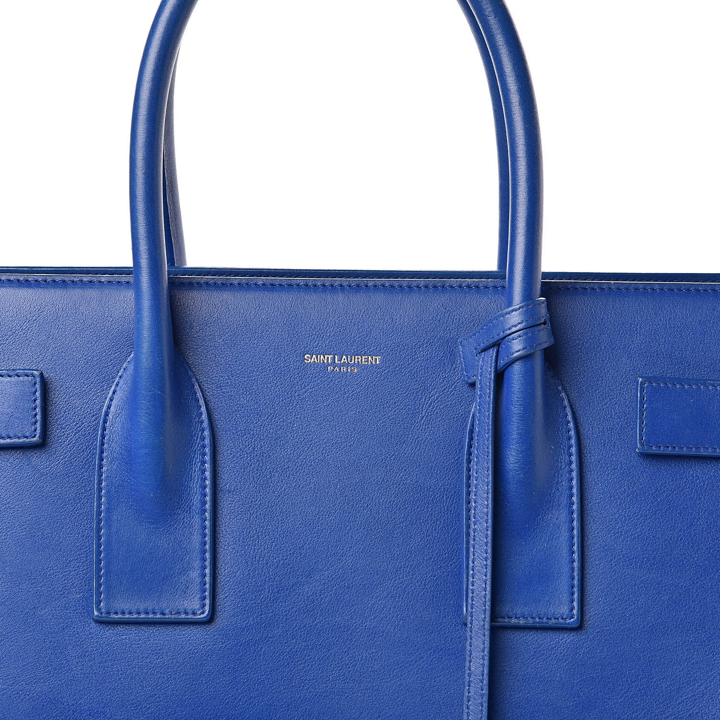 Calfskin Large Sac De Jour Carryall Royal Blue