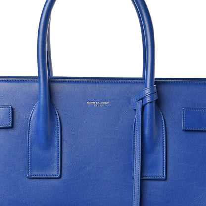 Saint Laurent Calfskin Large Sac De Jour Carryall Royal Blue 15 of 15