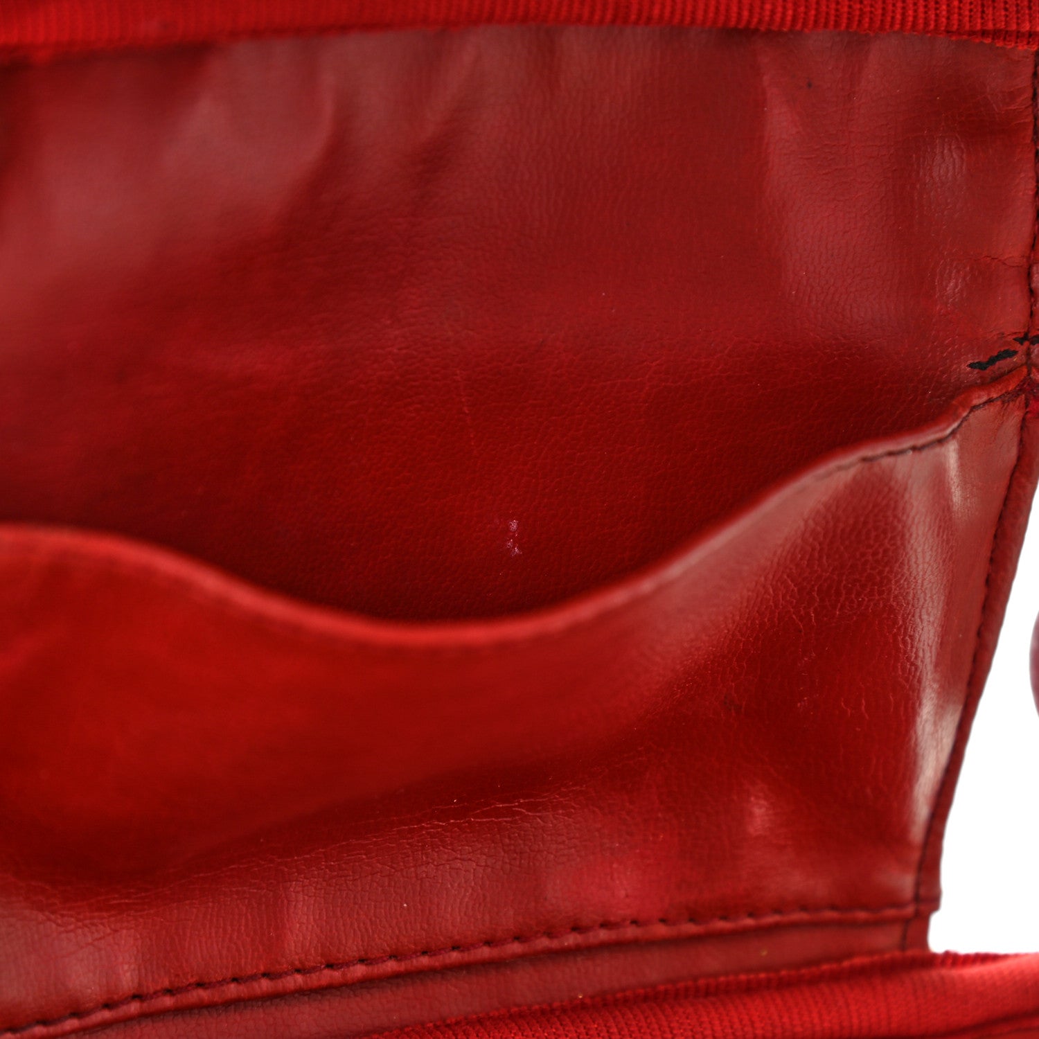 Chanel Calfskin PVC Vanity Cosmetic Case Red 17 of 22