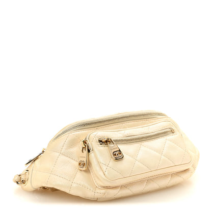 Chanel Calfskin Quilted All About Waist Belt Bag Light Beige 4 of 10
