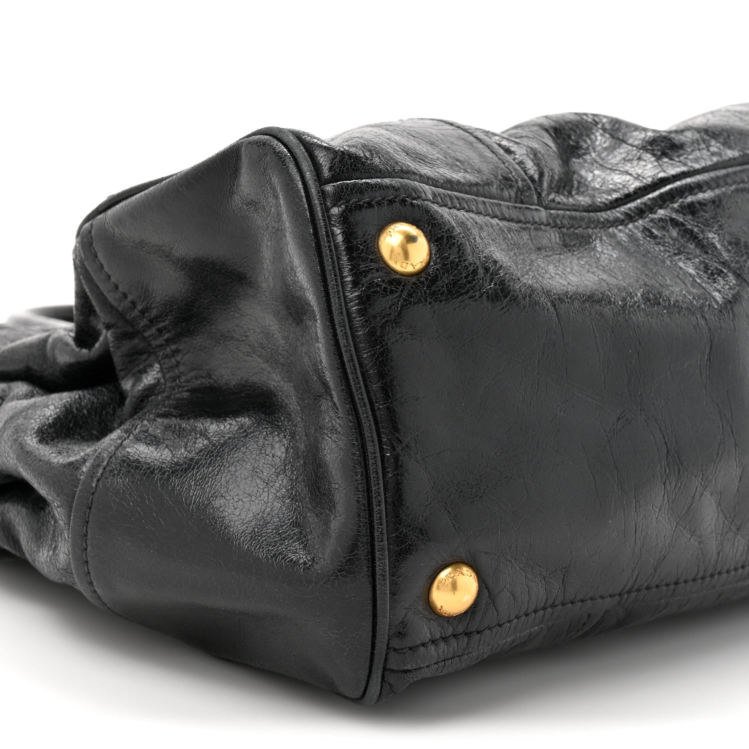 Prada Vitello Shine Shopping Satchel Black 9 of 18