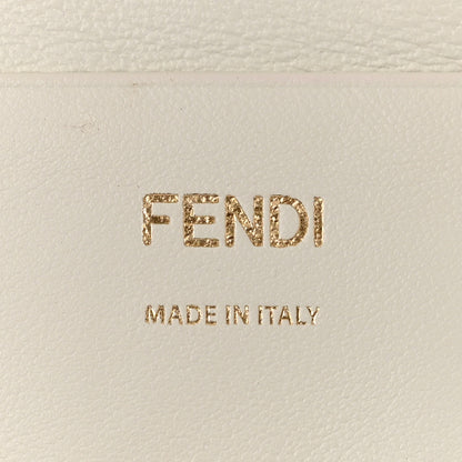 Fendi Nappa Apolo Floral Embroidered Mini Chain Baguette White 6 of 12