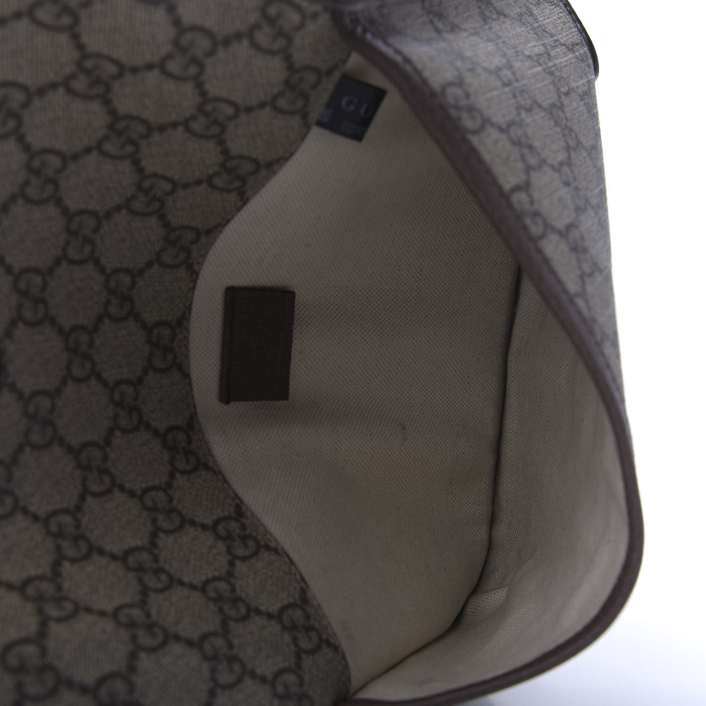 GG Supreme Monogram Neo Vintage Web Belt Bag Brown